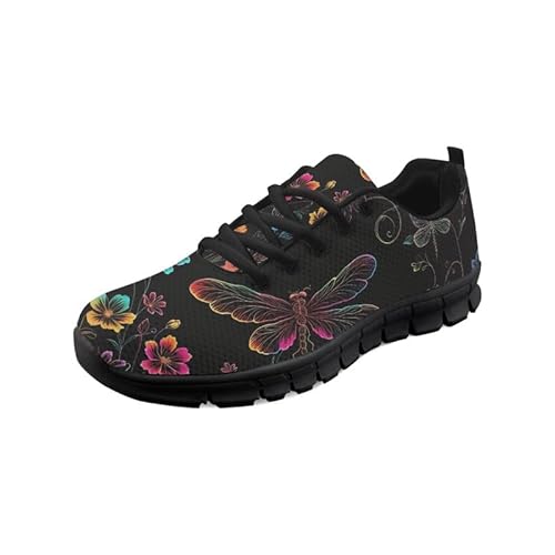 Kuiaobaty Damen-Wanderschuhe mit Sonnenblumen-Motiv, Damast, Blumenmuster, modisch, Arbeitssneaker, Komfort-Sneaker für Reisen, Neonfarbene Libellen-Blume, 39 EU Kuiaobaty Damen-Wanderschuhe mit Sonnenblumen-Motiv, Damast, Blumenmuster, modisch, Arbeitssneaker, Komfort-Sneaker für Reisen, Neonfarbene Libellen-Blume, 39 EU von Kuiaobaty