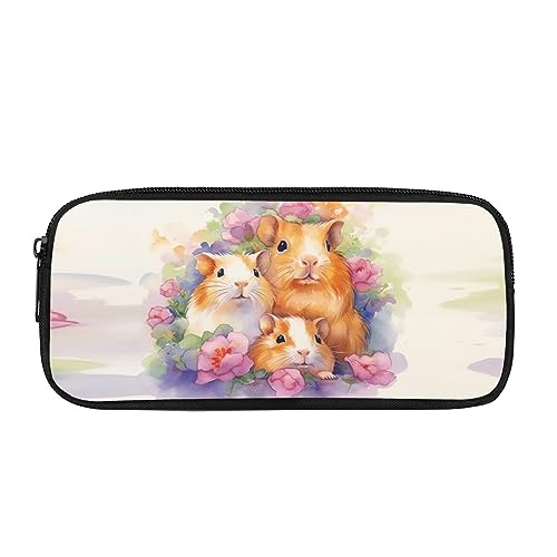 Kuiaobaty Federmäppchen Faultier Meerschweinchen Wolf Galaxie Schmetterling Gedruckt Bleistift Tasche Grundschule Studenten Durable Schreibwaren Tasche, Schriftart-Familie Meerschweinchen, Schulranzen von Kuiaobaty