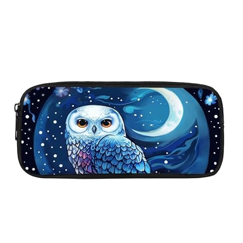 Kuiaobaty Federmäppchen mit großem Fassungsvermögen, Reißverschluss, Stifthalter, Schulbedarf, Aufbewahrungstasche, Moon Night Owl, Schulranzen Kuiaobaty Federmäppchen mit großem Fassungsvermögen, Reißverschluss, Stifthalter, Schulbedarf, Aufbewahrungstasche, Moon Night Owl, Schulranzen von Kuiaobaty