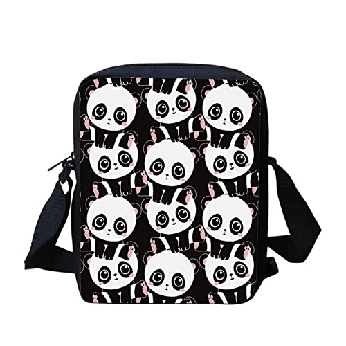 Kuiaobaty Damen-Umhängetasche, Mini-Kuriertasche, Handy, Umhängetasche, kleine Umhängetasche für Damen, Umhängetasche, Panda-Muster von Kuiaobaty