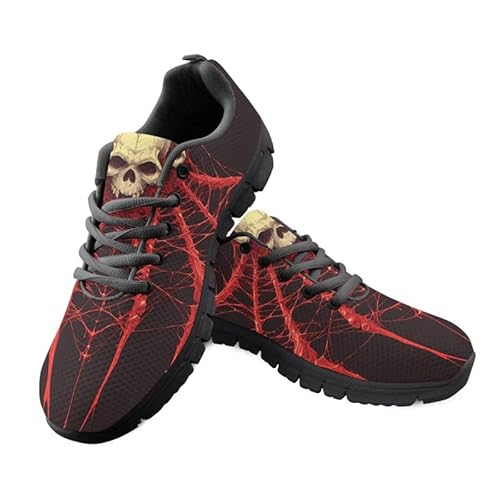 Kuiaobaty Herren-Turnschuhe, rutschfest, lässig, Laufschuhe, Farbkunst, atmungsaktiv, athletisch, Walking-Sneaker mit Memory-Schaum, Totenkopf-Spinnennetz, 43.5 EU Kuiaobaty Herren-Turnschuhe, rutschfest, lässig, Laufschuhe, Farbkunst, atmungsaktiv, athletisch, Walking-Sneaker mit Memory-Schaum, Totenkopf-Spinnennetz, 43.5 EU von Kuiaobaty