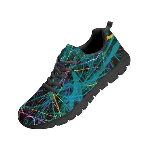 Kuiaobaty Herren Turnschuhe rutschfeste lässige Laufschuhe, Farbkunst, atmungsaktiv, athletische Walking-Sneaker mit Memory-Schaum, Neon Line Stripes, 42 EU Kuiaobaty Herren Turnschuhe rutschfeste lässige Laufschuhe, Farbkunst, atmungsaktiv, athletische Walking-Sneaker mit Memory-Schaum, Neon Line Stripes, 42 EU von Kuiaobaty
