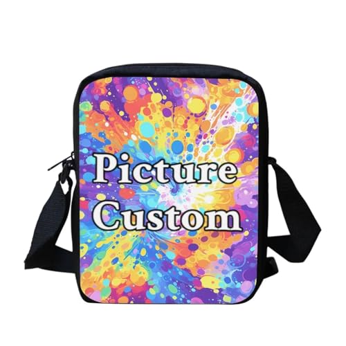 Kuiaobaty Kleine Umhängetasche für Jungen und Mädchen, kleine Schultertasche, Handtasche, Umhängetasche, Handytasche, lässige Kuriertasche, Z Custom 13 von Kuiaobaty