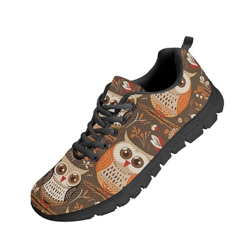Kuiaobaty Lady Athletic Shoes Lightweight Nurse Work Shoes Animal Flowers Camo Pattern Sneakers for Dance Women Trainers, Eule Floral, 40.5 EU Kuiaobaty Lady Athletic Shoes Lightweight Nurse Work Shoes Animal Flowers Camo Pattern Sneakers for Dance Women Trainers, Eule Floral, 40.5 EU von Kuiaobaty