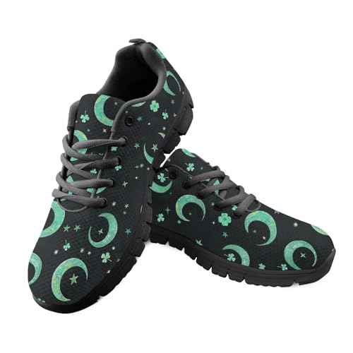 Kuiaobaty Laufschuhe für Herren, Camouflage, Tierstruktur, Tribal-Muster, athletische Sneaker, leichte Sportschuhe, Schwarz, Grüner Halbmond, 39.5 EU Kuiaobaty Laufschuhe für Herren, Camouflage, Tierstruktur, Tribal-Muster, athletische Sneaker, leichte Sportschuhe, Schwarz, Grüner Halbmond, 39.5 EU von Kuiaobaty