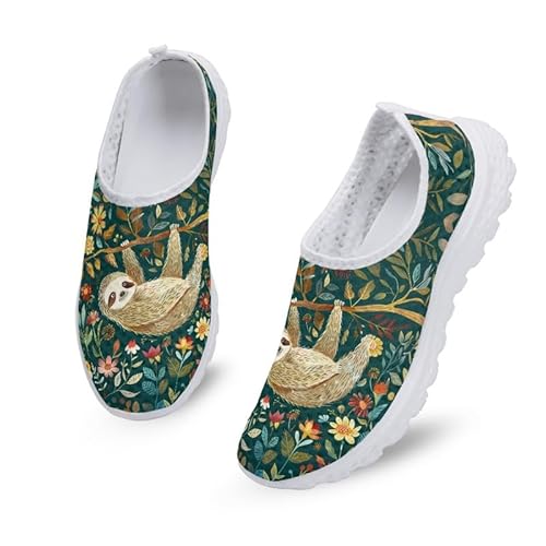 Kuiaobaty Leichte Damen-Laufschuhe, rutschfest, bequeme Stillschuhe, Faultier auf Ast Blumen, 39.5 EU Kuiaobaty Leichte Damen-Laufschuhe, rutschfest, bequeme Stillschuhe, Faultier auf Ast Blumen, 39.5 EU von Kuiaobaty