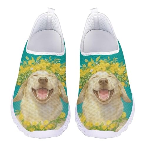 Kuiaobaty Leichte Damen-Sneaker, Wasserfarben, Tiere, bequem, Netzstoff, atmungsaktiv, Walking-Laufschuhe, Bucket Puppy Floral, 40.5 EU Kuiaobaty Leichte Damen-Sneaker, Wasserfarben, Tiere, bequem, Netzstoff, atmungsaktiv, Walking-Laufschuhe, Bucket Puppy Floral, 40.5 EU von Kuiaobaty