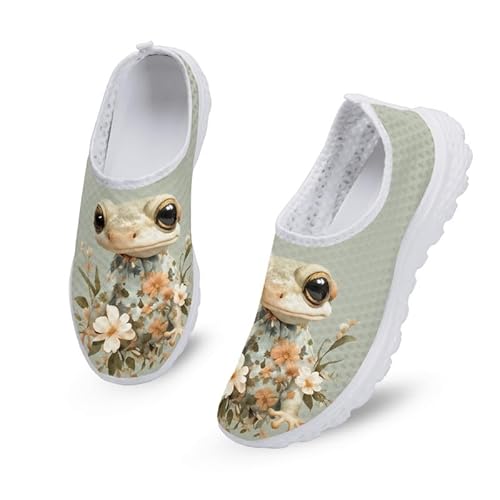 Kuiaobaty Leichte Damen-Sneaker, Wasserfarben, Tiere, bequem, Netzstoff, atmungsaktiv, Walking-Laufschuhe, Frosch Floral, 39.5 EU Kuiaobaty Leichte Damen-Sneaker, Wasserfarben, Tiere, bequem, Netzstoff, atmungsaktiv, Walking-Laufschuhe, Frosch Floral, 39.5 EU von Kuiaobaty