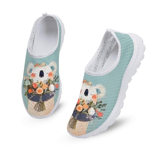 Kuiaobaty Leichte Damen-Sneaker, Wasserfarben, Tiere, bequem, Netzstoff, atmungsaktiv, Walking-Laufschuhe, Koala Floral, 43.5 EU Kuiaobaty Leichte Damen-Sneaker, Wasserfarben, Tiere, bequem, Netzstoff, atmungsaktiv, Walking-Laufschuhe, Koala Floral, 43.5 EU von Kuiaobaty