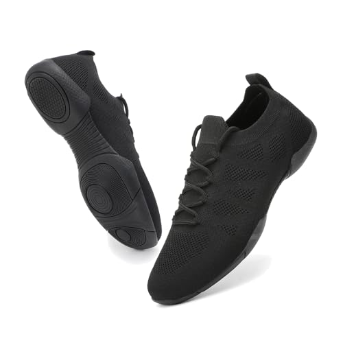 Mädchen Cheer Schuhe Kleinkind Weiß Cheerleading-Schuhe Leichte rutschfeste für Cheer Wettbewerbe, Praxis, Tanz, Gymnastik Größe Kinder/kleines Kind 13,5 bis Frauen 10, Schwarz, 7.5 Women/6.5 Men von Kuikeiu
