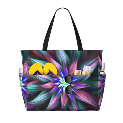 Kuilepa Große Sporttasche für Damen, mit abstraktem Aufdruck, für Wochenendreisen, wasserdicht von Kuilepa