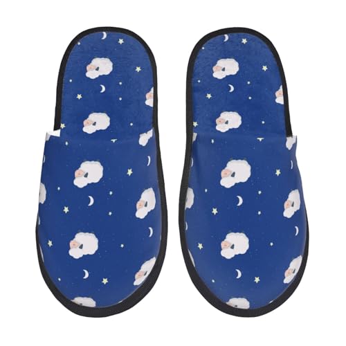 Kuilepa Moon Lamb Damen-Hausschuhe, flauschig, für drinnen und draußen, Winterhausschuhe von Kuilepa