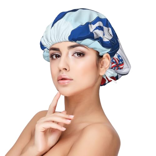 Kuilepa Seidenhaube aus Satin für schlafende Frauen und Männer, doppellagige Haarhaube für lockiges Zopfhaar (niedliche Zwerge in den USA) von Kuilepa