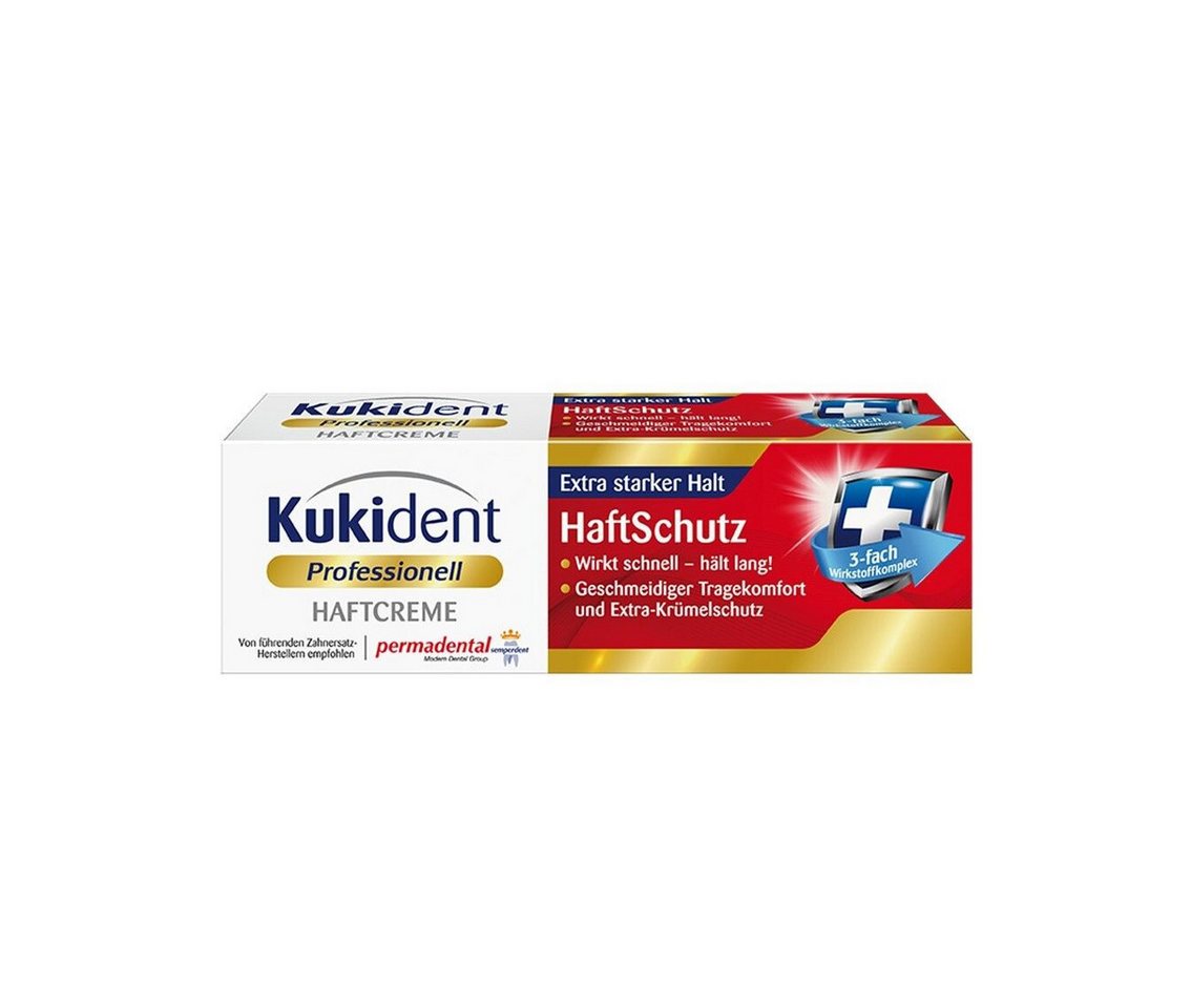 Kukident Zahnpflege-Set Haftcreme (6 x 40g), Spar-Pack, 6-tlg., Haftschutz mit Extra starkem Halt von Kukident