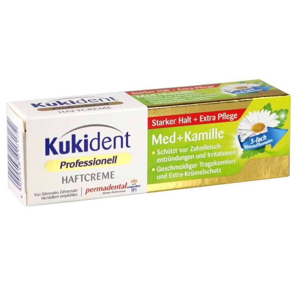 Kukident Zahnpflege-Set Haftcreme Med + Kamille, 1-tlg., 40 g, Starker Halt + Extra Pflege Kukident Zahnpflege-Set Haftcreme Med + Kamille, 1-tlg., 40 g, Starker Halt + Extra Pflege von Kukident