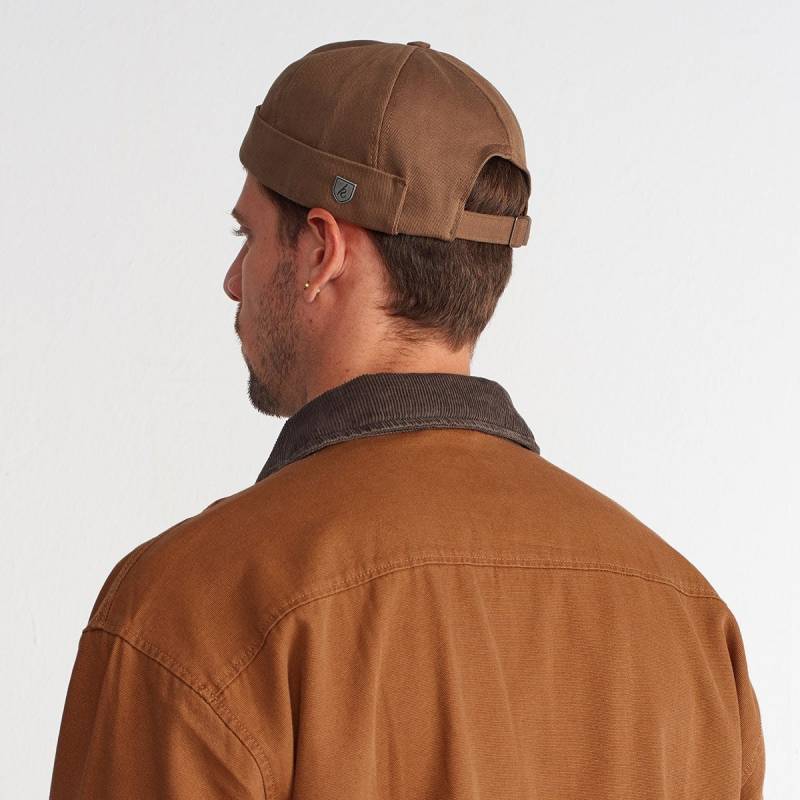 Braune Dockerkappe Aus Baumwolle Unisex Schädelkappe | 56-60 cm von KulahTR