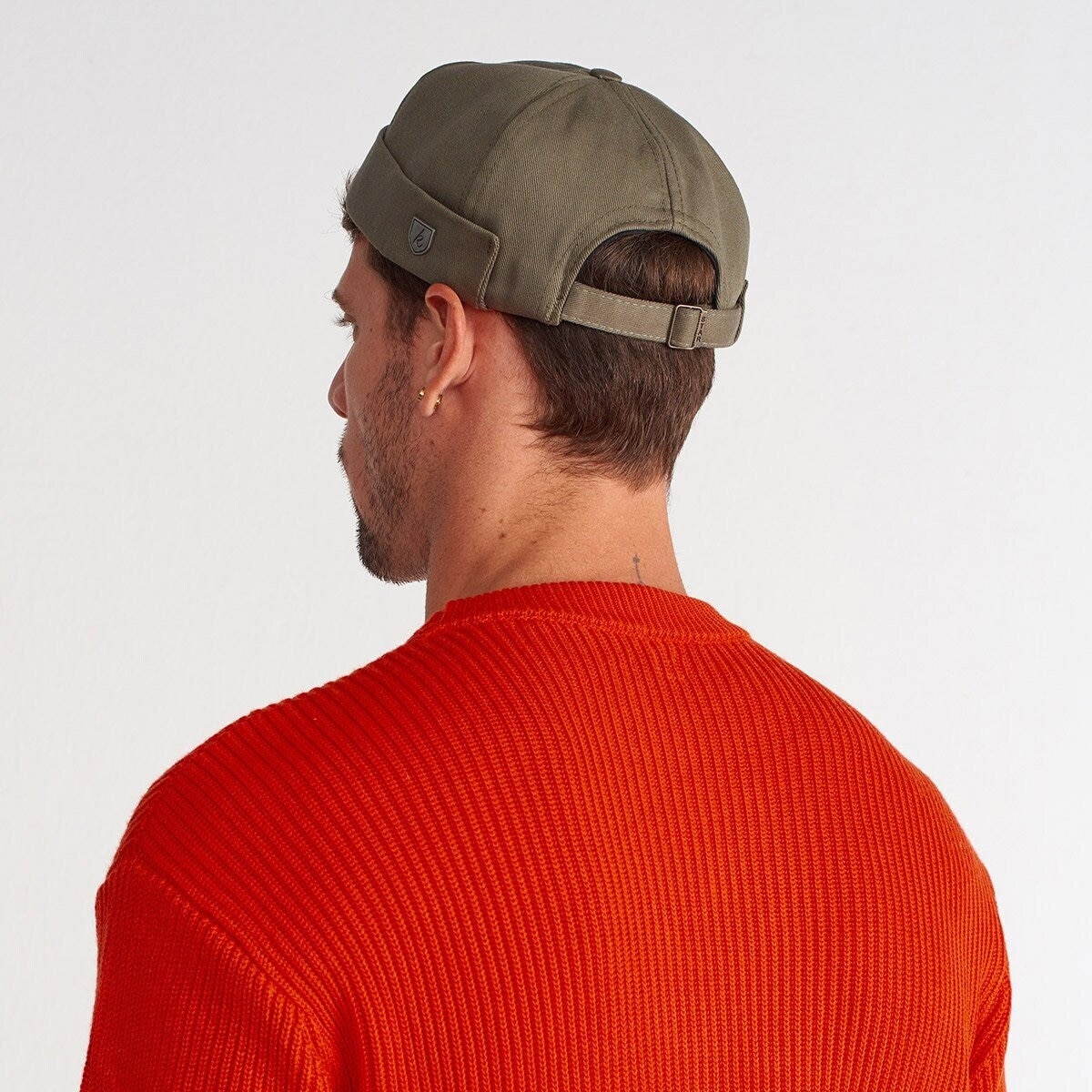 Docker Cap Khakifarbenes Krempenloses Skullcap, Verstellbar von KulahTR