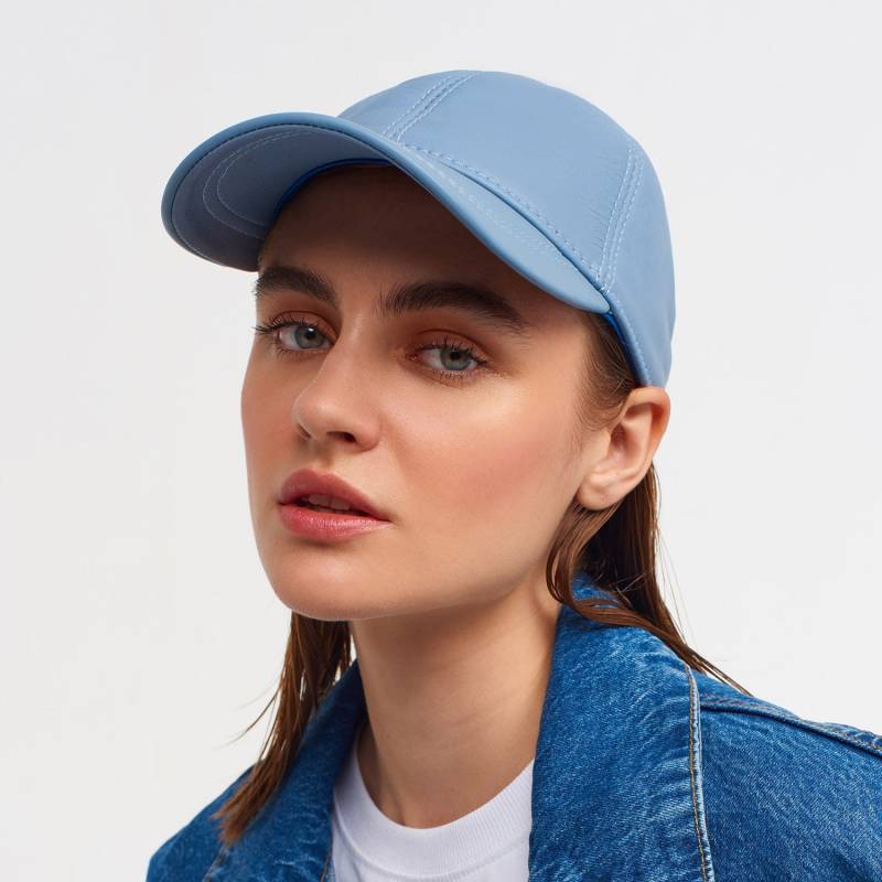 Handgefertigte Schaffell Leder Baseball Cap Verstellbare Unisex Kappe von KulahTR