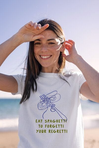 Kultgut Artdesign - Biofair - Klassik Shirt / Eat Spagetti To Forgetti von Kultgut