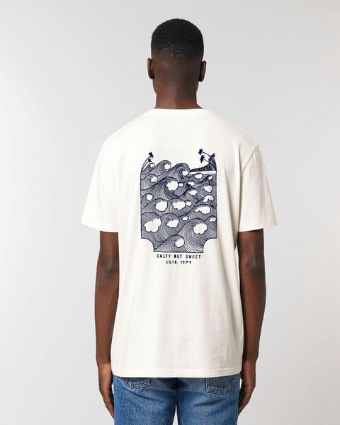 Kultgut Artdesign - Shirt aus recycelter Bio- Baumwolle / Salty but Sweet von Kultgut