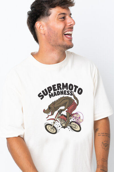 Kultgut Artdesign - Shirt aus recycelter Bio- Baumwolle / Supermoto von Kultgut