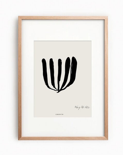 Kultgut Artprint - Growth II - Rahmen ist aus FSC®-zertifiziertem Lindenholz von Kultgut