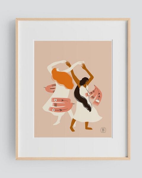 Kultgut Artprint Titel: Femininity and Freedom / Rahmen FSC®-zertifiziert von Kultgut