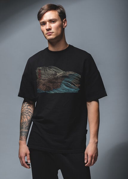 Kultgut Biofair- Artdesign - Shirt / Smokey Waves von Kultgut