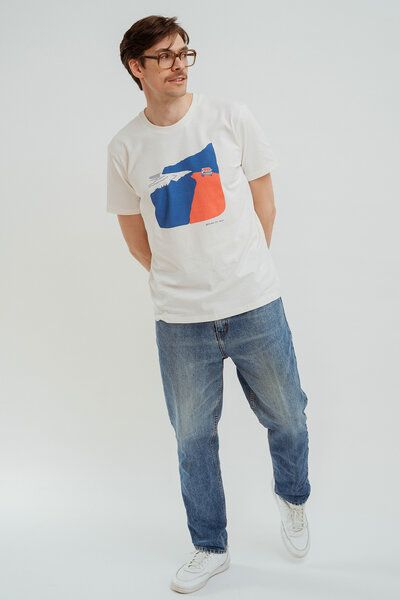 Kultgut Biofair Artdesign Shirt aus recycelte Biobaumwolle / Driving my way von Kultgut