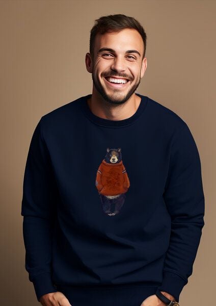 Kultgut Biofair - Flauschiges unisex Sweatshirt/ Winterbär von Kultgut