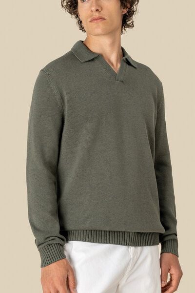 Kultgut Fühl dich wohl- Weicher Strickpullover mit Kragen /100% Biobaumwolle von Kultgut