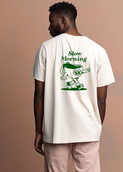 Kultgut NEW Upcycling Generation- Artdesign - Bioshirt / Slow Morning von Kultgut