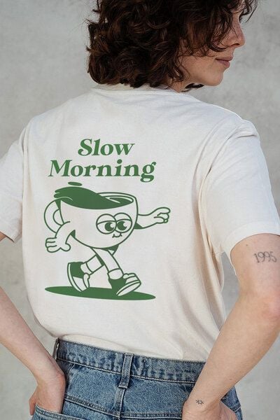 Kultgut NEW Upcycling Generation- Artdesign - Bioshirt / Slow Morning von Kultgut
