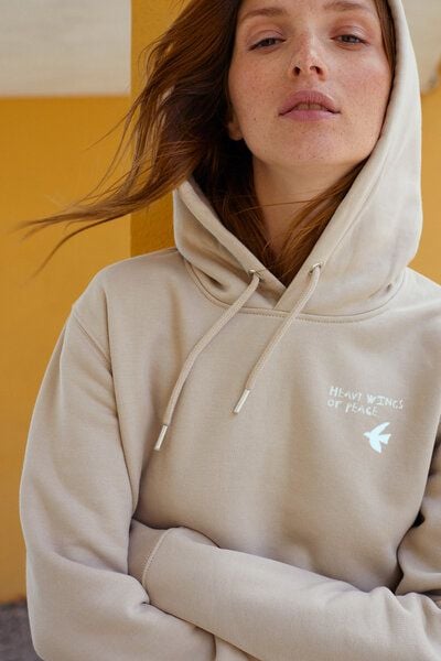Kultgut PRE-Order Artdesign - Biofair Hoodie - Heavy Wings of Peace von Kultgut