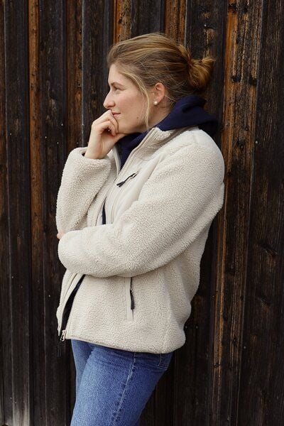 Kultgut ProEarth- New Recycling Generation - Kuschelige Sherpa Fleecejacke / With Love von Kultgut