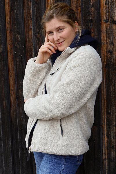 Kultgut ProEarth- New Recycling Generation - Kuschelige Sherpa Fleecejacke / With Love von Kultgut