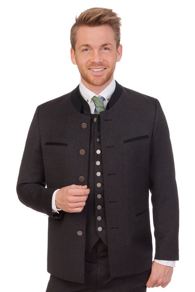 Kultkluft Trachtenjanker Janker - BENNO - anthrazit von Kultkluft