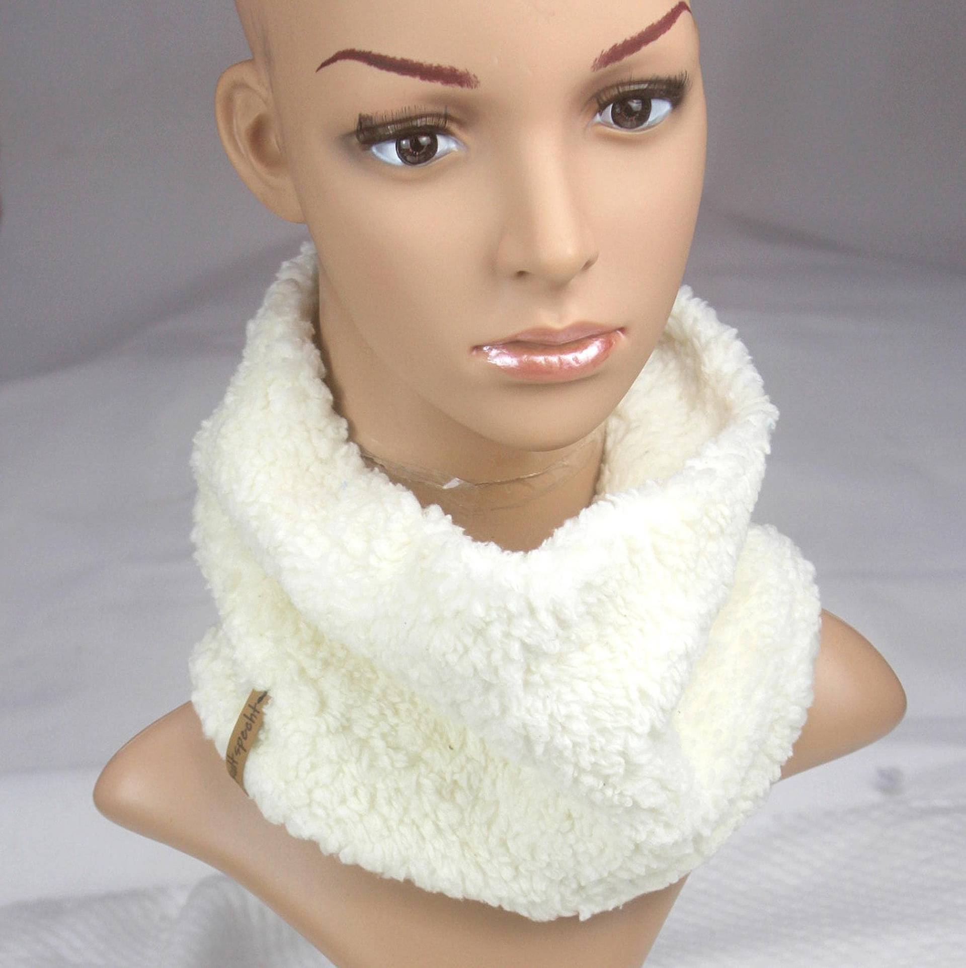 Loop Wollweißer Teddystoff, Für Kinder U. Erwachsene von KultspechtGermany