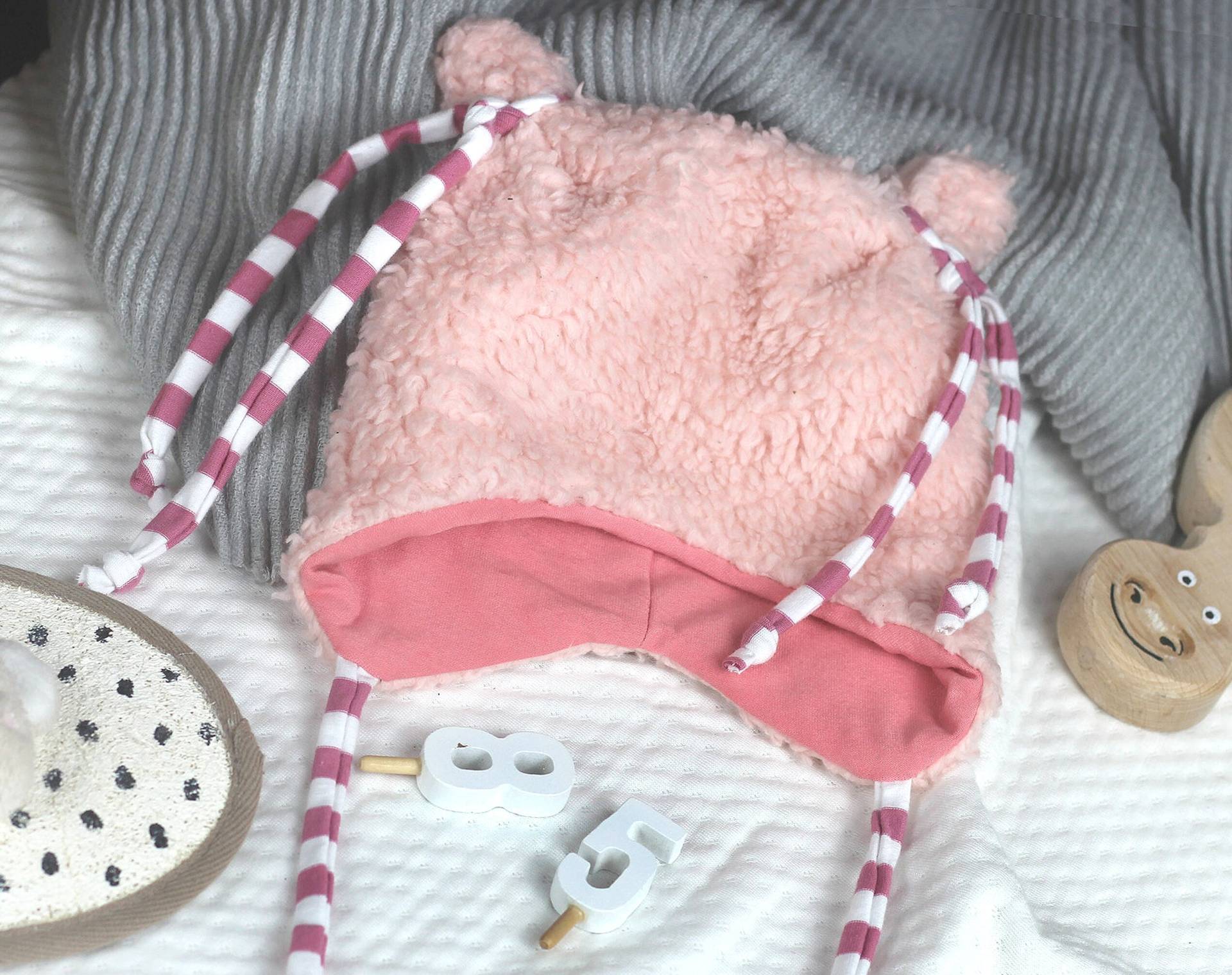 Öhrchenmütze Mit Teddystoff, Verschiedene Farben von KultspechtGermany