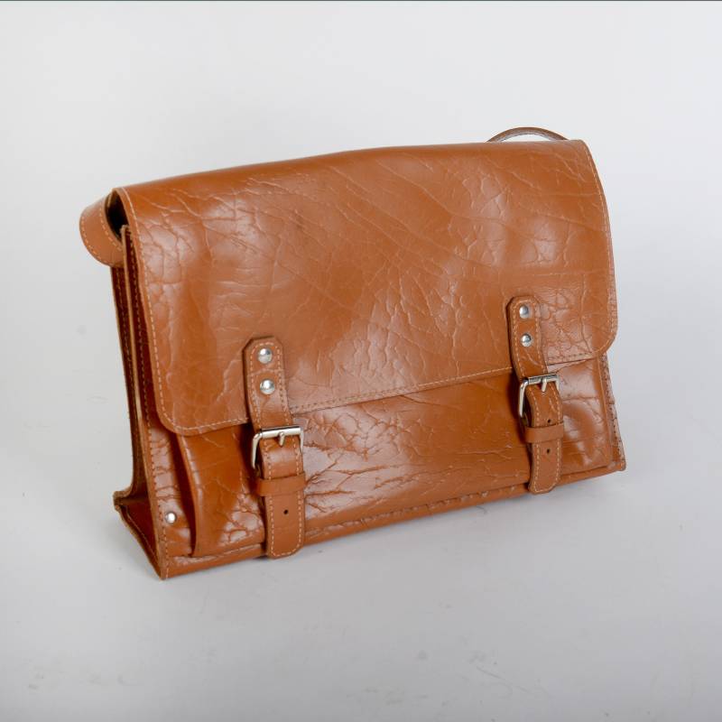 Vintage Leder Arbeiter Tasche, Braune Werkzeug Messenger Industrielle Schultertasche, Retro Reisetasche, Professionelle Ledertasche von Kumbal