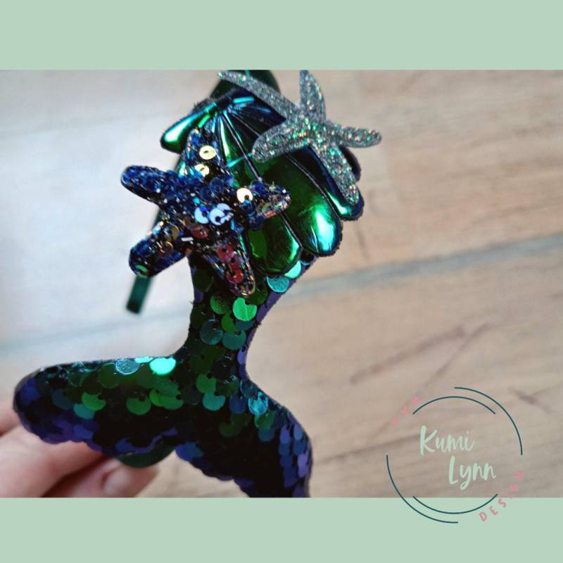 Haarreif Meerjungfrau | Flosse Groß Hr009 von KumiLynnDesign