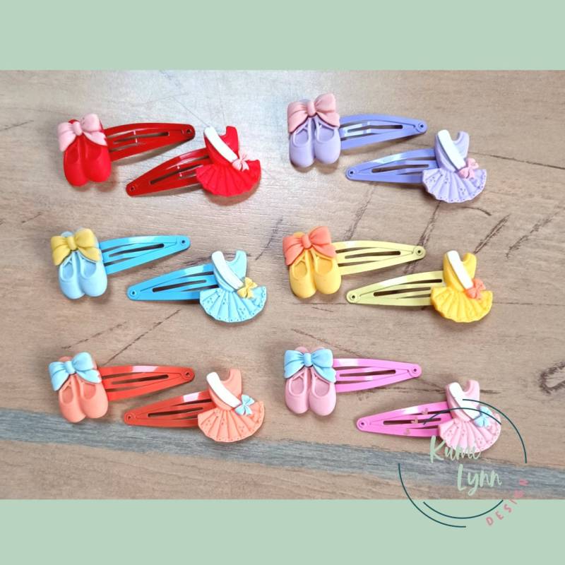 Haarspangen Ballerina 2 | 2Er Set Hs020 von KumiLynnDesign