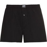 Weit geschnittene Boxershorts aus Bio-Baumwolle, schwarz von Kumpf