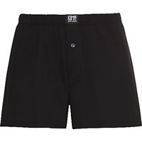 Weit geschnittene Boxershorts aus Bio-Baumwolle, schwarz von Kumpf