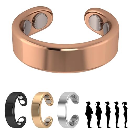 Kunaxku Sömni Ring Damen Wechseljahre, sömni ring für Männer und Frauen Entspannung, Schlafhilfe Müdigkeitsreduktion, Sömni Ring Damen Wechseljahre Original (Roségold) von Kunaxku