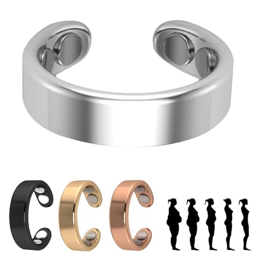 Kunaxku Sömni Ring Damen Wechseljahre, sömni ring für Männer und Frauen Entspannung, Schlafhilfe Müdigkeitsreduktion, Sömni Ring Damen Wechseljahre Original (Silber) von Kunaxku