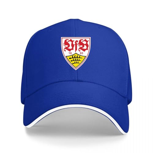 Kunbeqas Unisex Baseball Cap VfB Stuttgart Sommer Baumwolle Golf Cap Herren Verstellbar Baseball Caps Schwarz, blau, Einheitsgröße von Kunbeqas