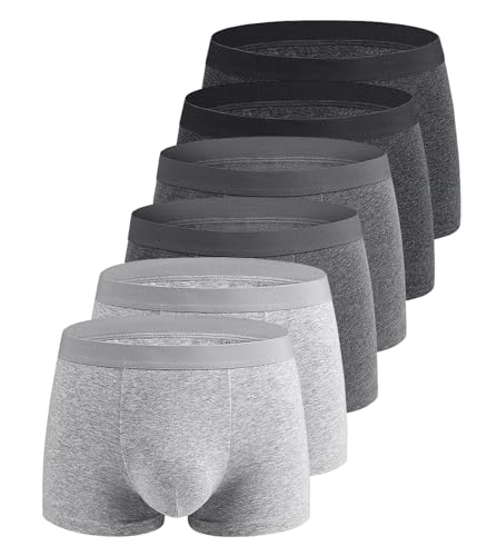 Kuncottz Boxershorts Herren 6er Pack Atmungsaktive Männer Unterwäsche Herren Baumwolle Unterhosen Boxershorts von Kuncottz