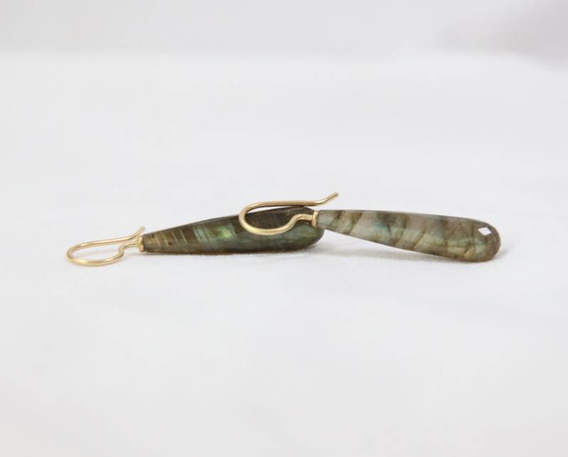 Labradoritohrringe in Gold - Fresh Labradoritohrringe in Gold - Fresh von KundKJewelry