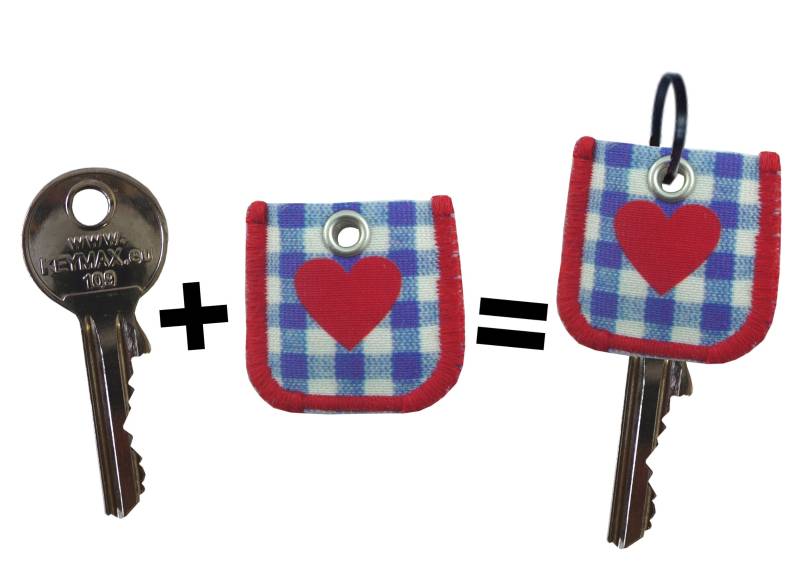 Schlüsselmarkierer Schlüzi Blau-Weiß von KunisWelt